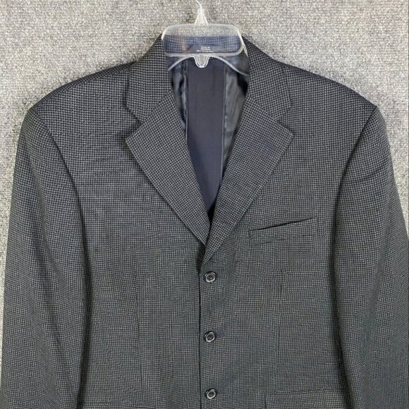 Haggar Blazer Men's 40R‎ Jacket Polyester Wool Adults 3 Buttons - Picture 6 of 9